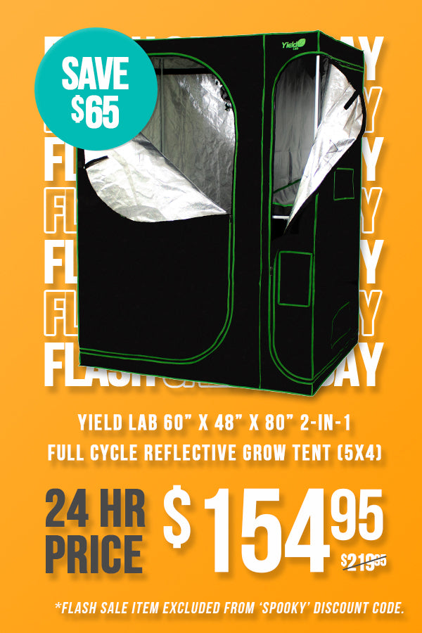 Yield Lab 60” x 48” x 80” 2-in-1 Full Cycle Reflective Grow Tent (5x4)