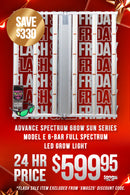 Advance Spectrum 680W Sun Series Model E 6-Bar Full Spectrum LED Grow Light