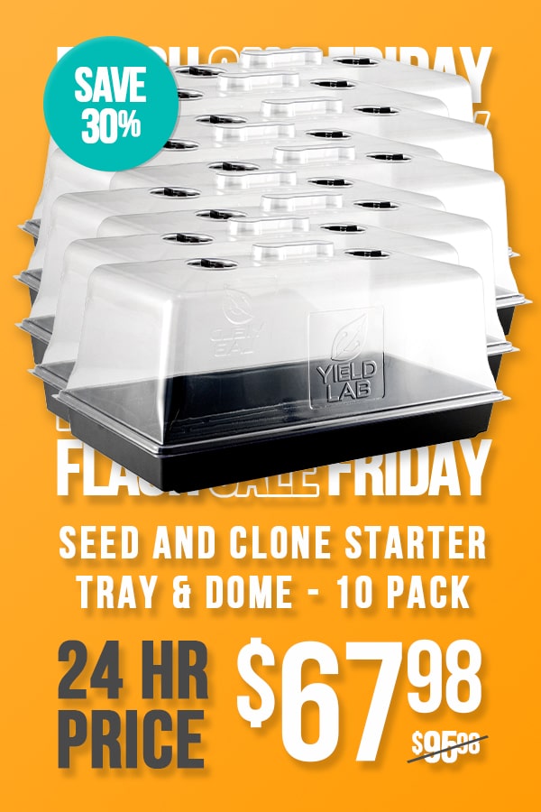 Seed and Clone Starter Tray and Dome - 10 Pack