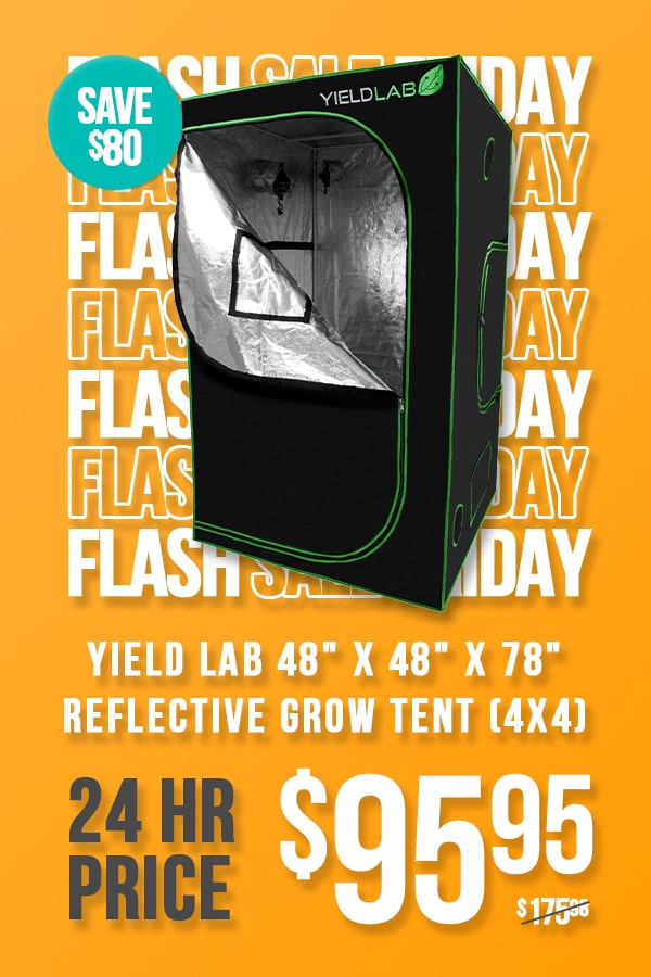 Yield Lab 48" x 48" x 78" Reflective Grow Tent (4x4)