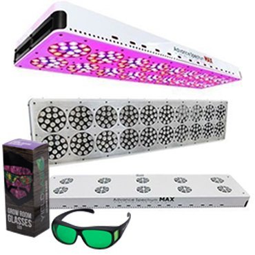 S900 Advance Spectrum MAX  LED Grow Light Panel with glasses