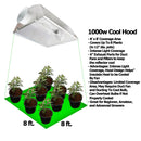 Yield Lab 1000w HPS Cool Hood Reflector Digital Grow Light Kit specifications