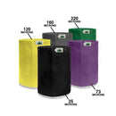 Grow1 Extraction Bags 1 gal. 5 bag kit showing micron size