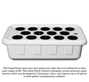 Hydroponics SuperPonics SuperCloner 14 Site Propagation System side view