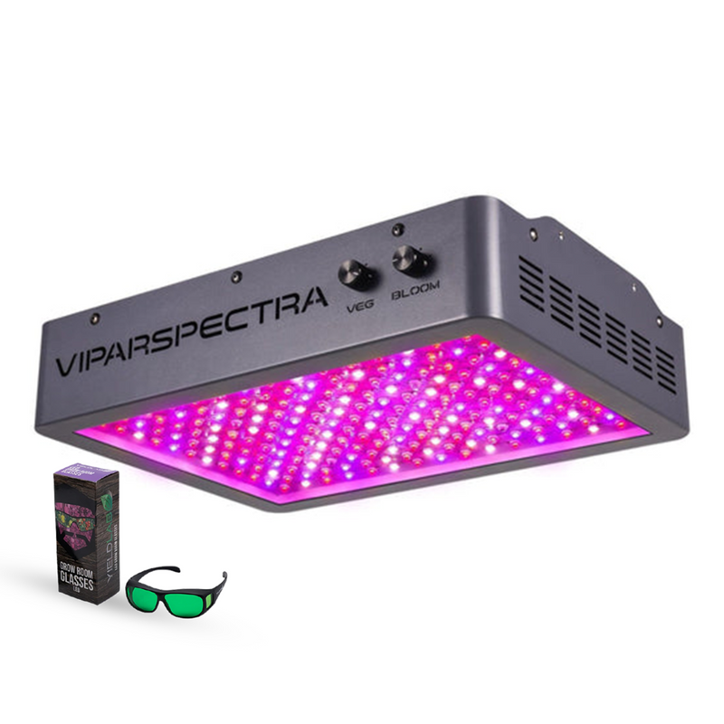 Led Grow Light Viparspectra VA1200 main with Glasses
