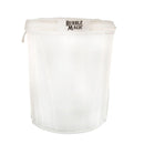 Harvest 20 Gallon 220 Micron Zipper Washing Bag side profile