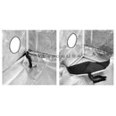 LAGarden 36" x 20" x 62" Mylar Reflective Hydroponic Indoor Grow Tent duct port