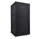 LAGarden 32" x 32" x 63" Mylar Reflective Hydroponic Indoor Grow Tent closed