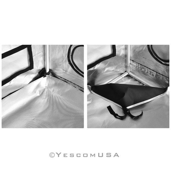 LAGarden 32" x 32" x 63" Mylar Reflective Hydroponic Indoor Grow Tent tray attachement