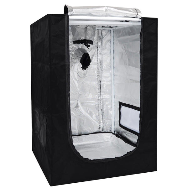 LAGarden 24" x 24" x 36" Mini Mylar Reflective Hydroponic Indoor Grow Tent side open