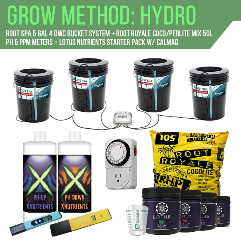 HID Hydro Grow Kit Yield Lab 2x4ft Hydro Components