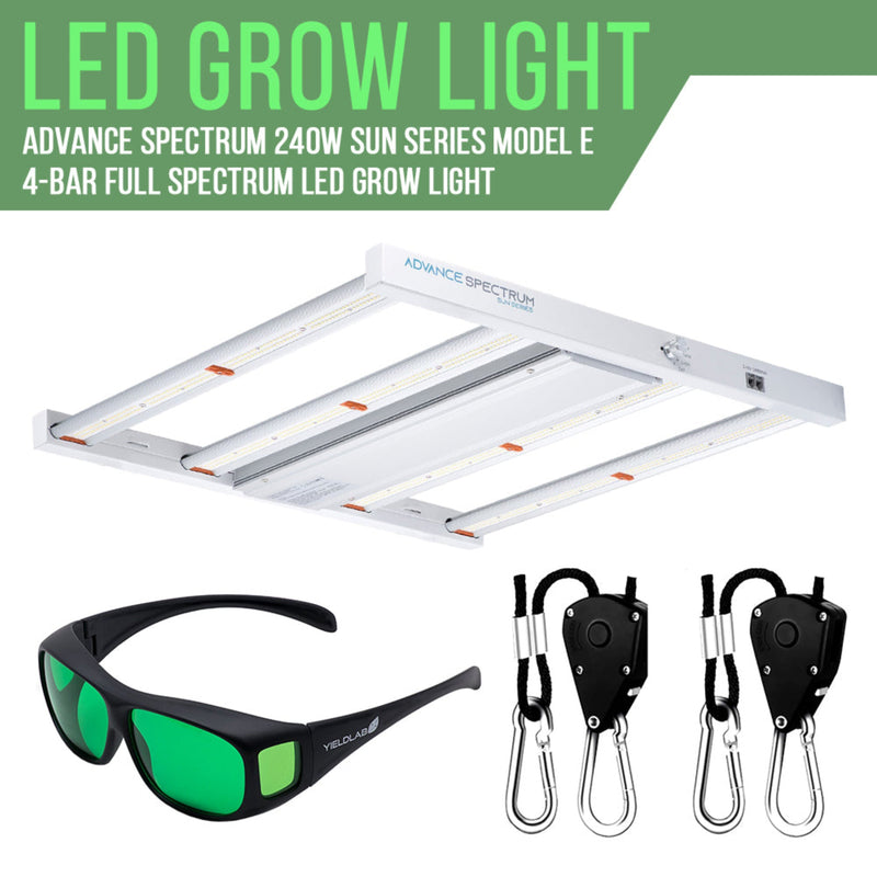 best grow light for 2x4 tent Yield Lab 2x4 Ft S450 Full Spectrum LED Soil Indoor Greenhouse Complete Grow Tent kit