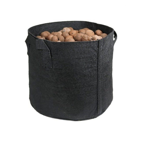 Growing Essentials 400 Gallon Prune Pots front with clay pebbles