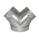 Climate Control 4"x4"x4" 'Y' Duct Connector side profile