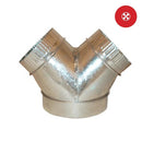 Climate Control 8"x6"x6" 'Y' Duct Connector side profile