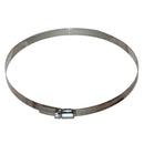 Climate Control 10" Stainless Steel Duct Clamps (10 Pack) side profile