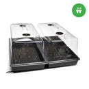 Propagation 20.75 x 20 Inch Root Radiance Heat Mat under two trays and domes
