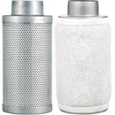 Yield Lab 4 Inch 190 CFM Charcoal Filter and Duct Fan Combo Kit filter with cover