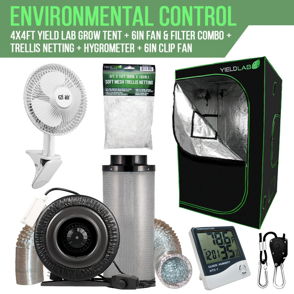 how much can you yield in a 4x4 tent Yield Lab 4x4 Ft S450 Full Spectrum LED Soil Indoor Greenhouse Complete Grow Tent kit