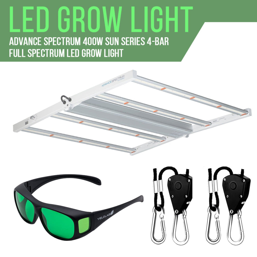 best led grow light for 4x4 tent Yield Lab 4x4 Ft S450 Full Spectrum LED Soil Indoor Greenhouse Complete Grow Tent kit