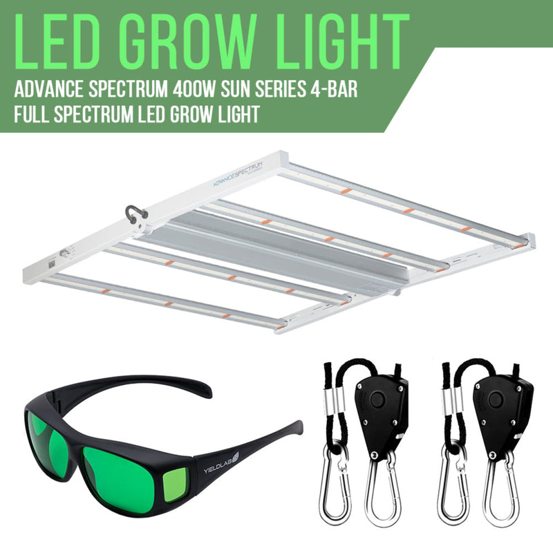 Hydroponic Grow Kit Yield Lab 4x5 LED Hydro Light Kit Components