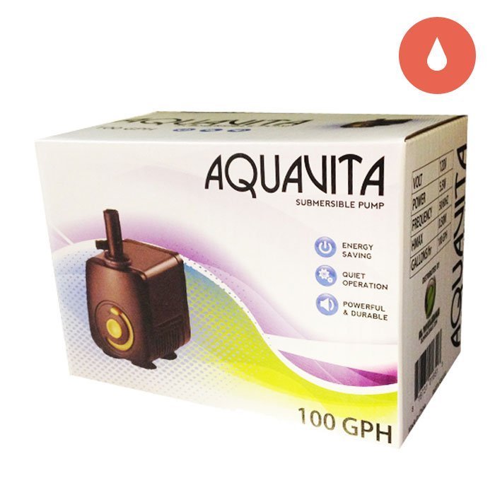 Hydroponics AquaVita 100 Water Pump in box