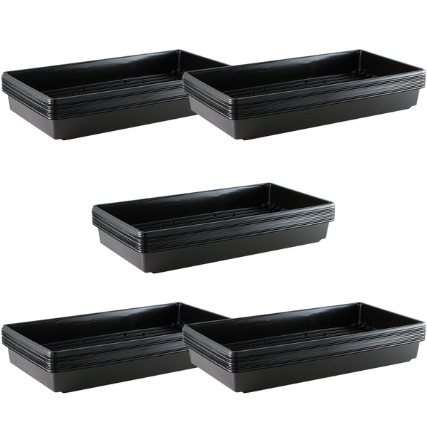Yield Lab 10 x 20” Inch 50 Pack Plant Tray For Seed Starting and Cloning