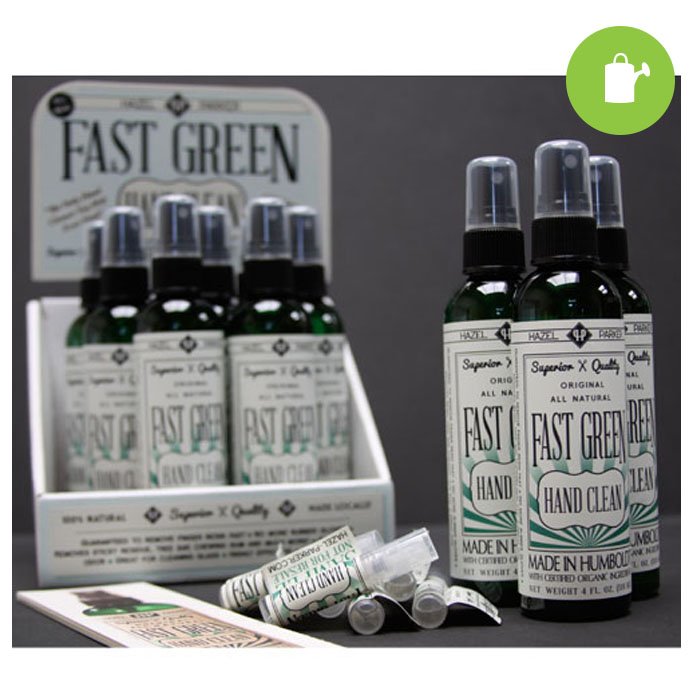 Growing Essentials Fast Green Hand Clean in display packaging