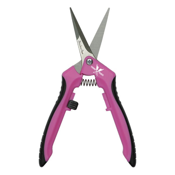 Grow1 Pink Trimming Shears, Curved Blade Scissors - Image 6