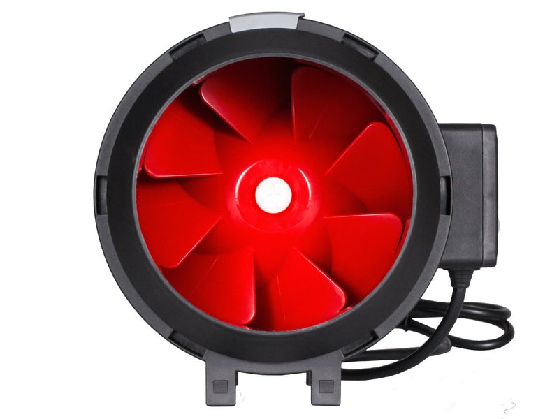 Climate Control Yield Lab 6 Inch Pro Series Fan with Speed Controller- 390 CFM front straight on