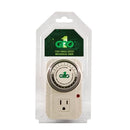 Growing Essentials 120V Single Outlet Mechanical Timer in packaging