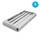 LuxStar 2ft. 4 Tube Fluorescent Grow Light Kit (Bloom Blub) side profile