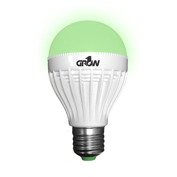 Growing Essentials Grow1 Green LED Light Bulb 9W side profile