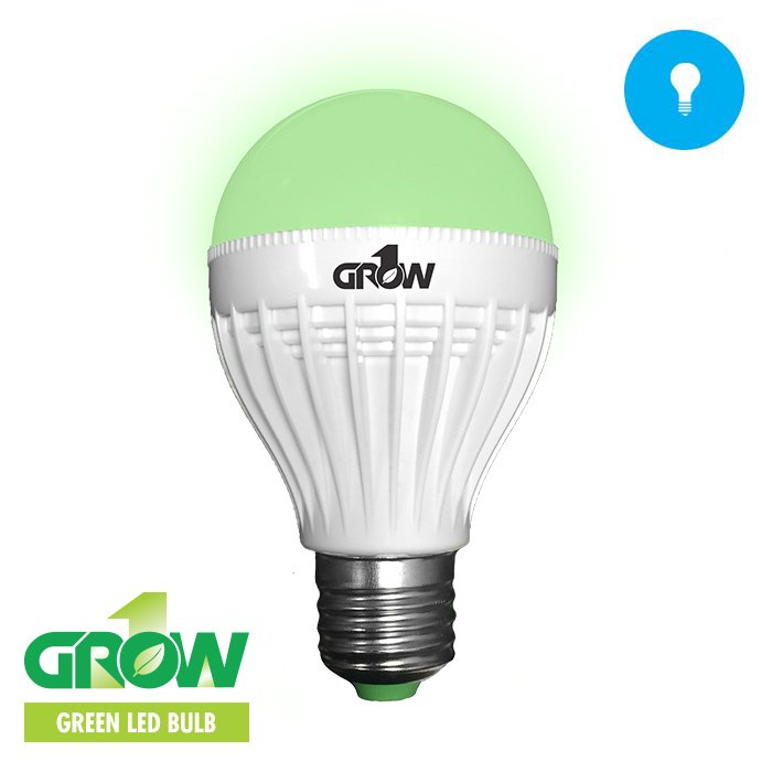 Growing Essentials Grow1 Green LED Light Bulb 9W side profile