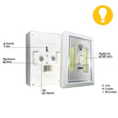 Growing Essentials Cordless Green LED Wall Light Switch (Pack of 12) features