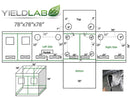 Yield Lab 78” x 78” x 78” Reflective Grow Tent FABRIC ONLY diagram