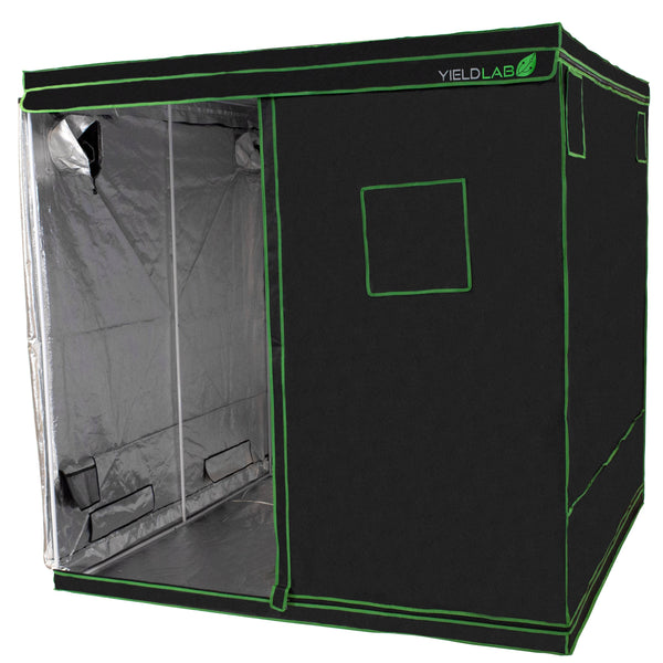 horizontal grow tent Yield Lab 78x78x78” Indoor Grow Tent and Greenhouse for Hydroponic & Soil  Growing w/ 100% Reflective Mylar & Oxford Cloth