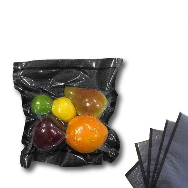Harvest NatureVak 15"x20" Precut Vacuum Seal Bags (BLACK/CLEAR) 50 pack