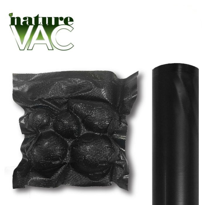 Harvest NatureVak Vacuum Seal Bags 11in x 19.5ft., All Black