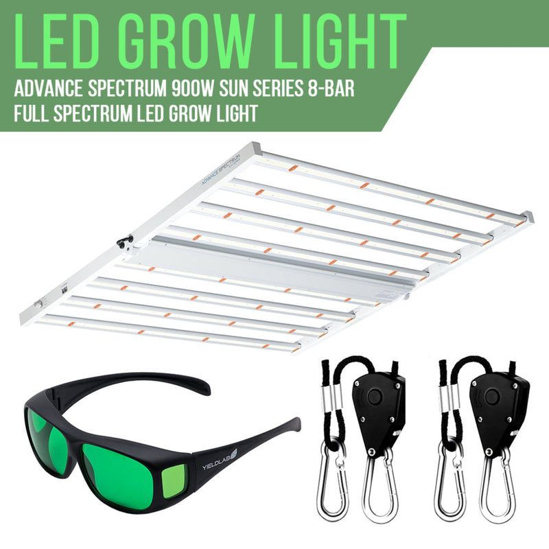 Horticulture Grow Kit Yield Lab 6.5x6.5 LED Soil  Light Kit Components