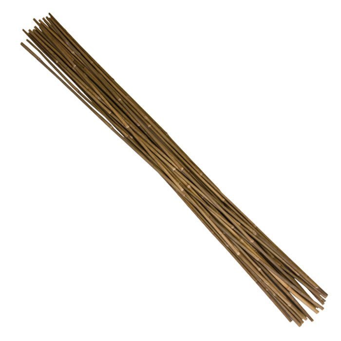 6' Natural Bamboo Stakes Bulk (250/bale) side view