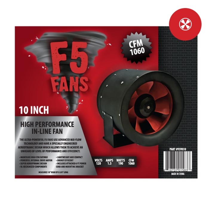 Climate Control 10 inch F5 Fan features