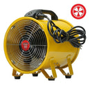 Climate Control 10" Portable Ventilation Axial Fan side with cable