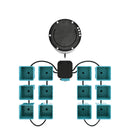 Ebb and Flow Hydroponic AirCube Active Oxygen 12 Site Grow System 12 AirCube Buckets - Top View