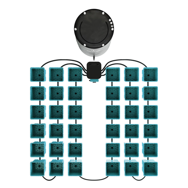 Hydroponic Grow System AirCube 36-Site - Top View