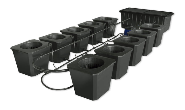 Hydroponics SuperPonics BubbleFlow Bucket 10 Site DWC System with all components