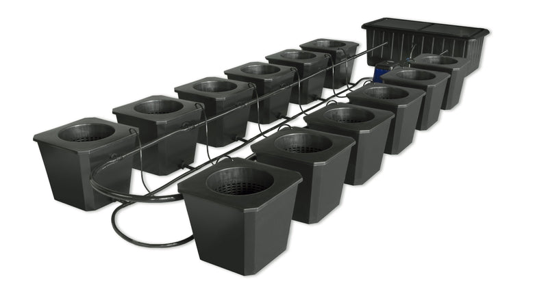 Hydroponics SuperPonics BubbleFlow Bucket 12 Site DWC System with all components