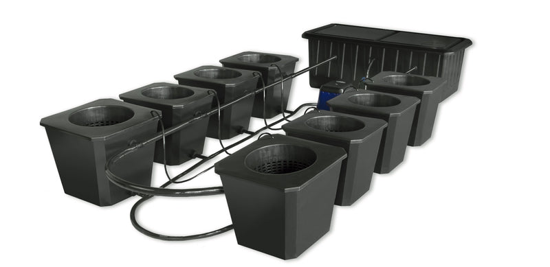 Hydroponics SuperPonics BubbleFlow Bucket 8 Site DWC System with all components