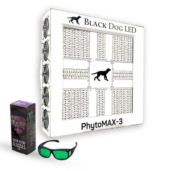 LED Grow Light Black Dog PhytoMAX-3 16SC with Glasses