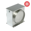 Can 4'' Intake Filter top view with logo